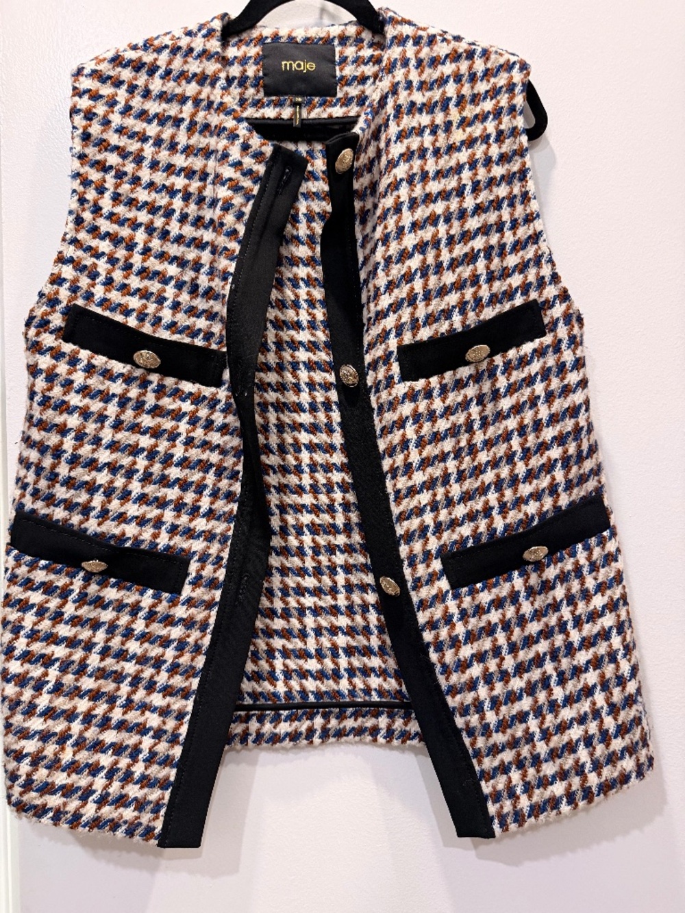 Maje tweed vest-  size 36